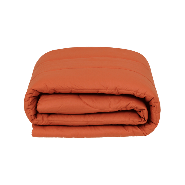 EDREDOM SOLTEIRO 1,60 M X 2,40 M VON CONCEPT TERRACOTA